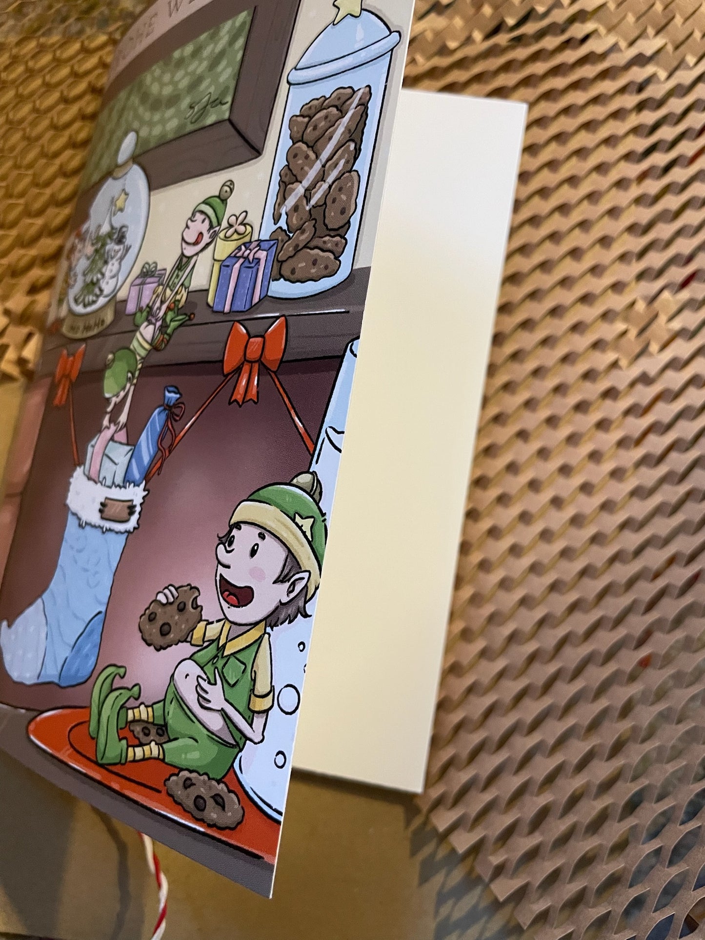 Grußkarte - Frohe Weihnachten Wichtel