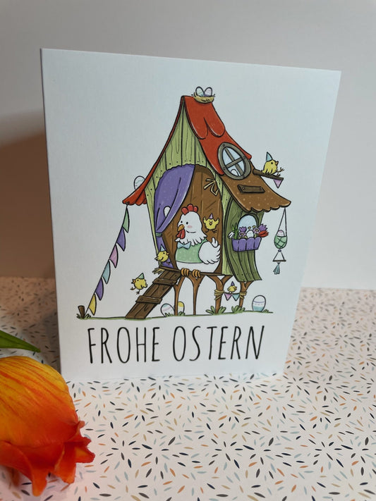 Frohe Ostern - Hühnerhaus