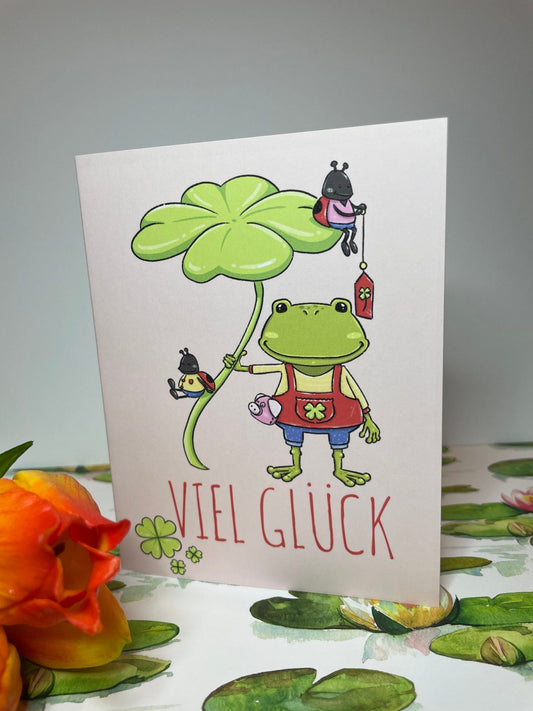 Grußkarte Frosch