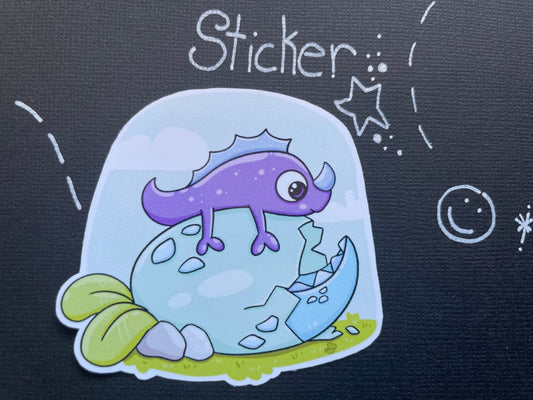 LilaDino Sticker