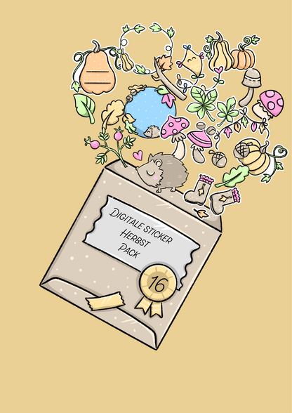 Das Herbst-Pack – Gemütliche Sticker für deinen digitalen Planer