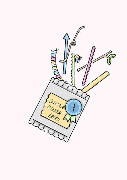 Das Linien Pack – Kreative Trenner & Washi-Sticker
