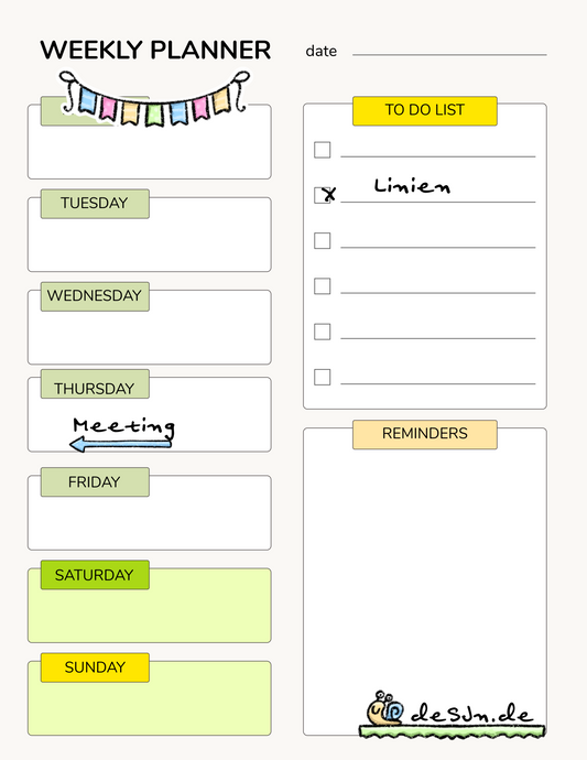 Das Linien Pack – Kreative Trenner & Washi-Sticker
