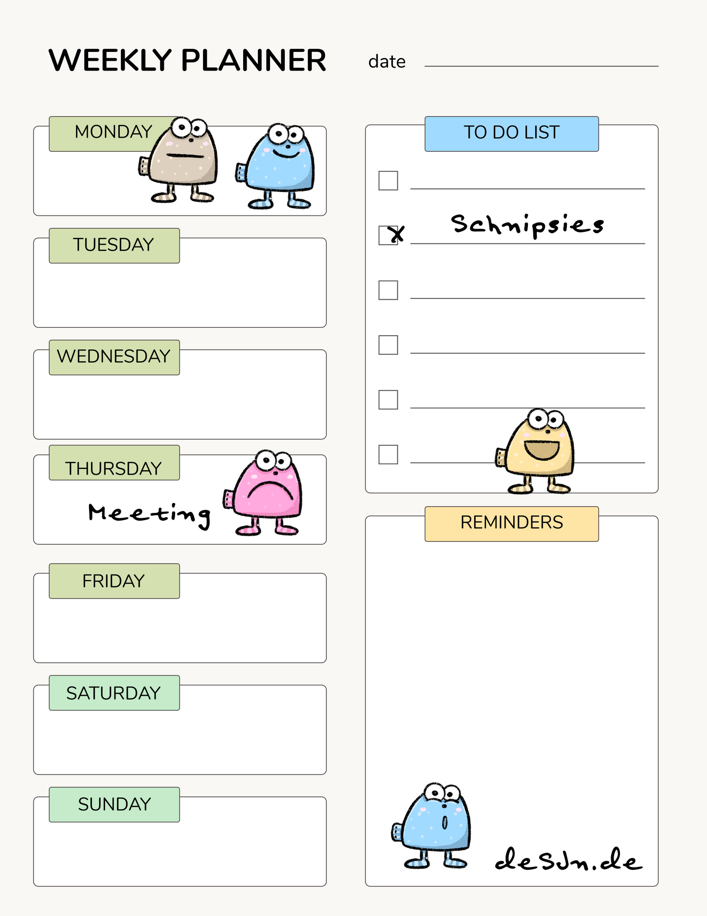 Emotionen Sticker Pack – 16 digitale Sticker für Gefühle im Planer